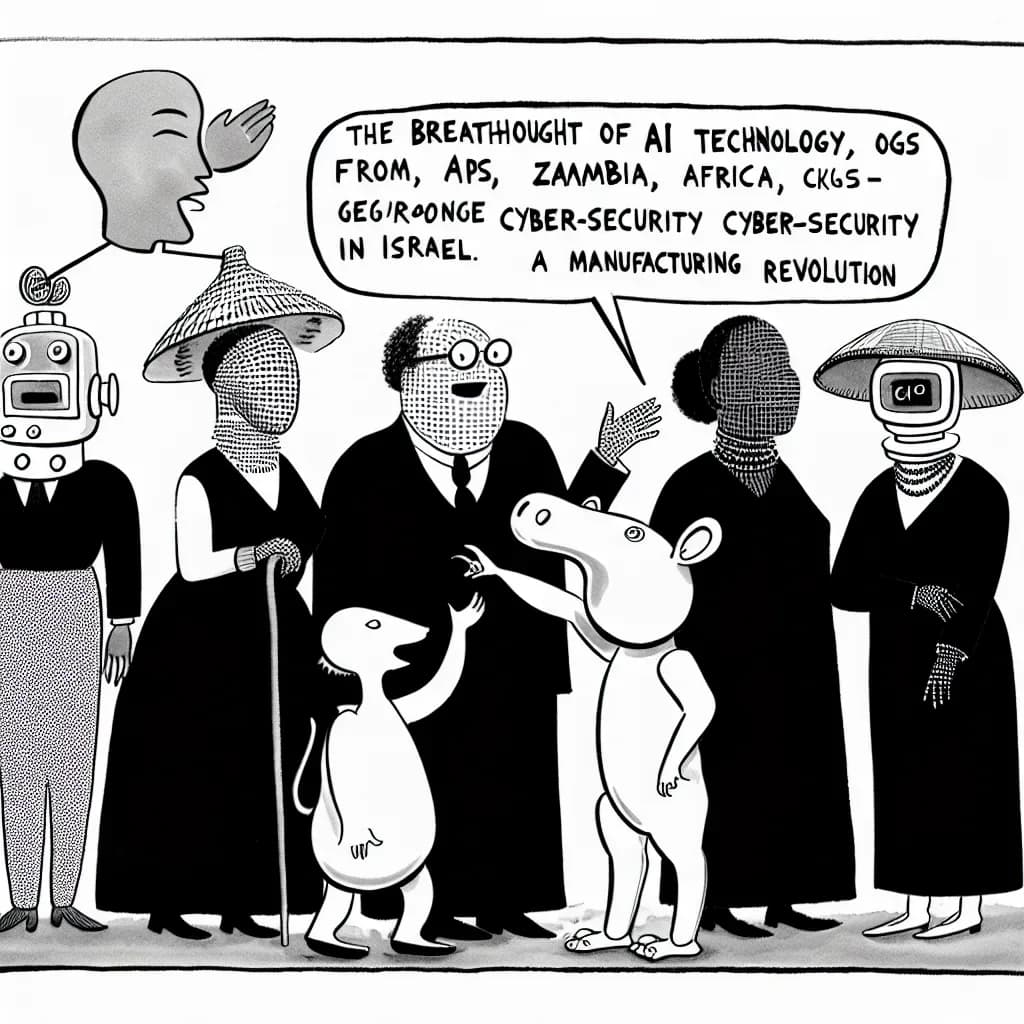 風刺画: 中東・アフリカ・南米のAI革命が2026年にガチで始動！農業から製造業まで、新興国発イノベーションが世界を変える