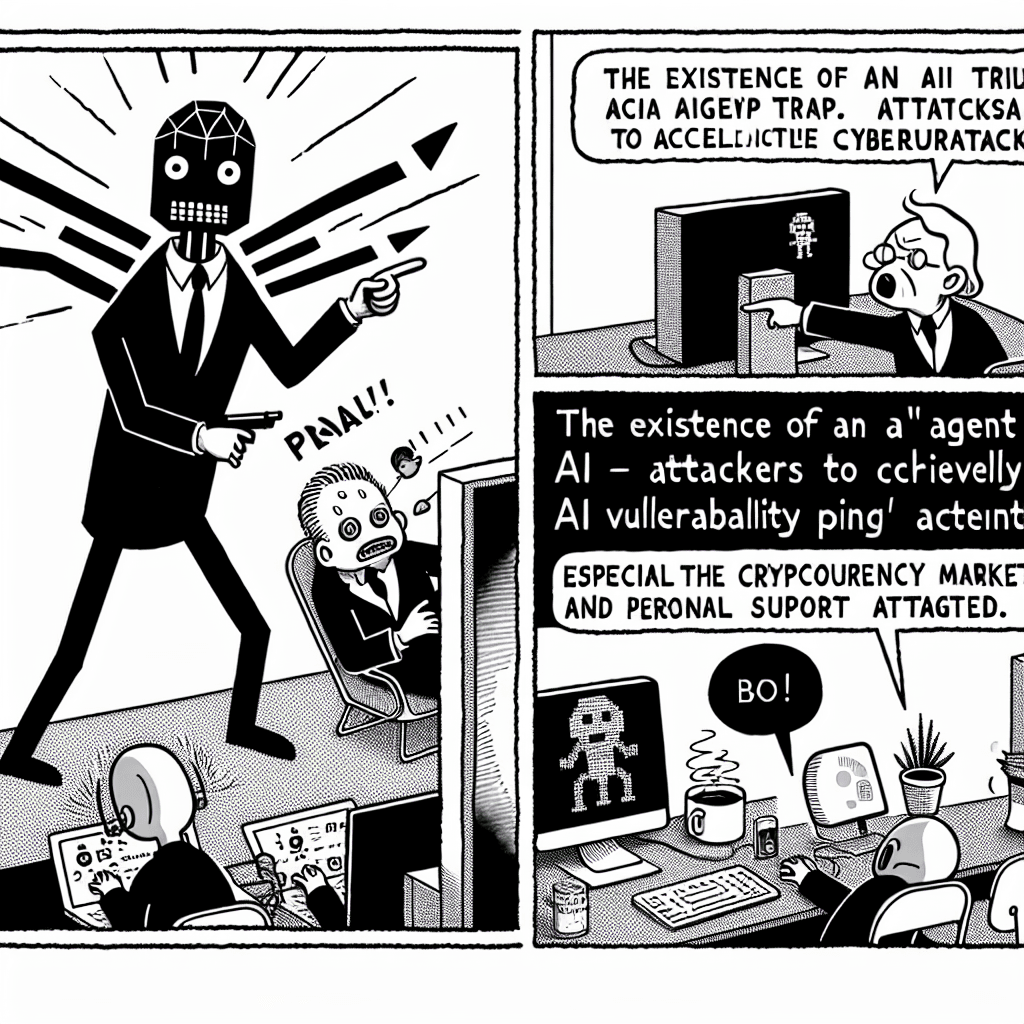 風刺画: AI技術の脆弱性がもたらすセキュリティリスクとその対策