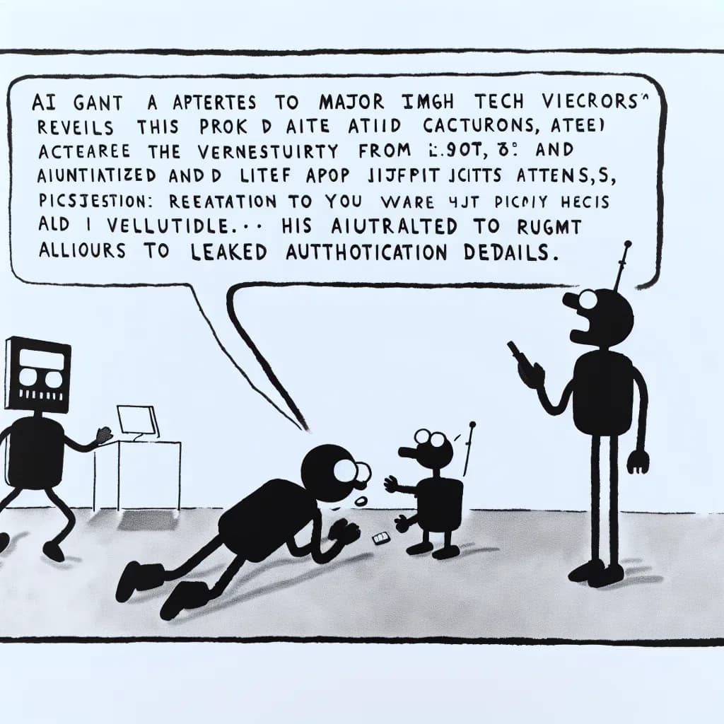 風刺画: AIエージェント3大ベンダーでプロンプトインジェクション脆弱性発覚、認証情報流出の実例相次ぐ
