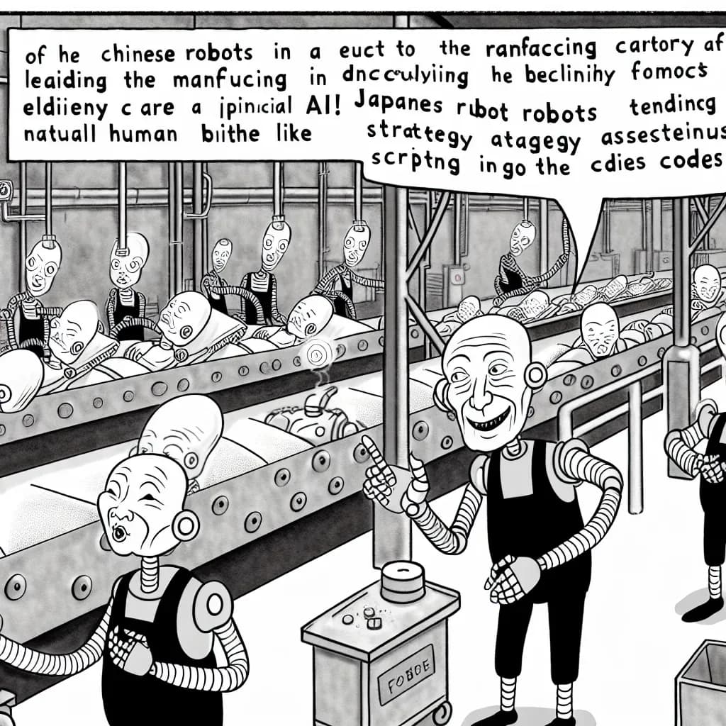 風刺画: ヒューマノイドロボット、ついに本格実用化の入り口に到達？各国の現場で何が起きてるか追ってみた