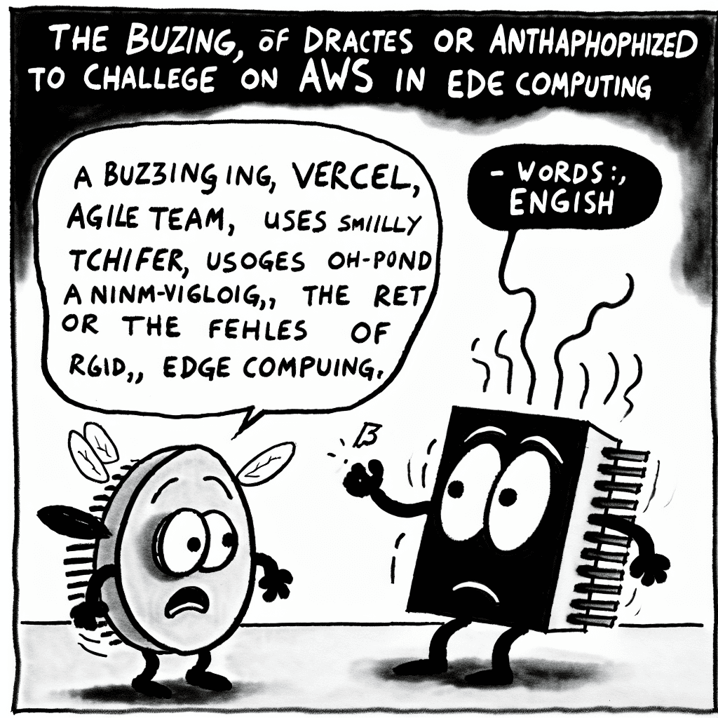 風刺画: エッジコンピューティングでVercelがAWSに挑む新たな局面