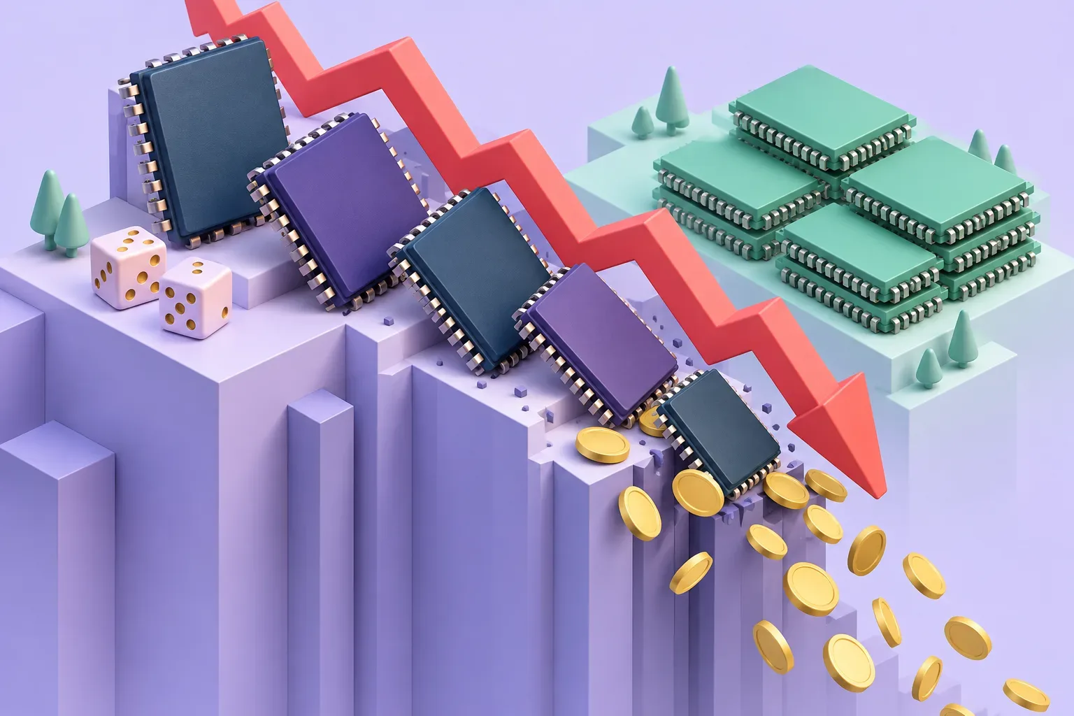 韓国メモリ株が2日目に崩れ KOSPI −5.46%、SK hynix −10%、キオクシア −13%——CXMT の DRAM と Broadcom CEO の『カジノ』発言が資金流出の口実になった
