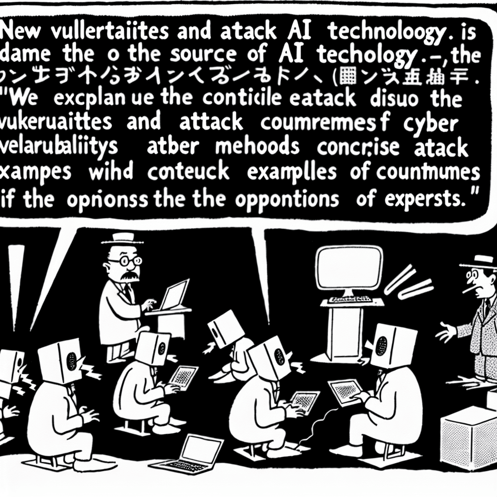 風刺画: AI技術によるセキュリティの新たな脆弱性と攻撃手法:詳細と対策