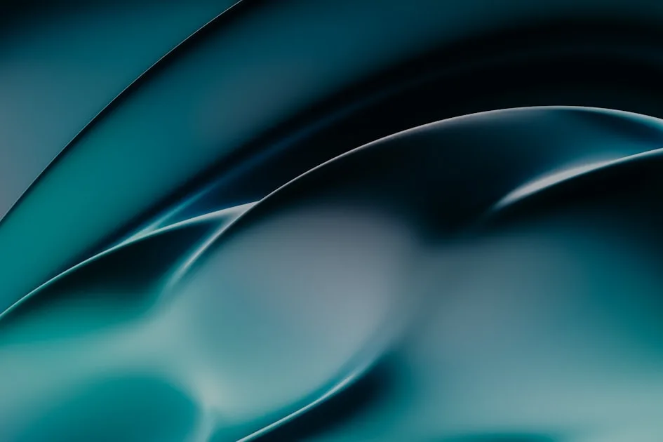 teal curved wallpaper