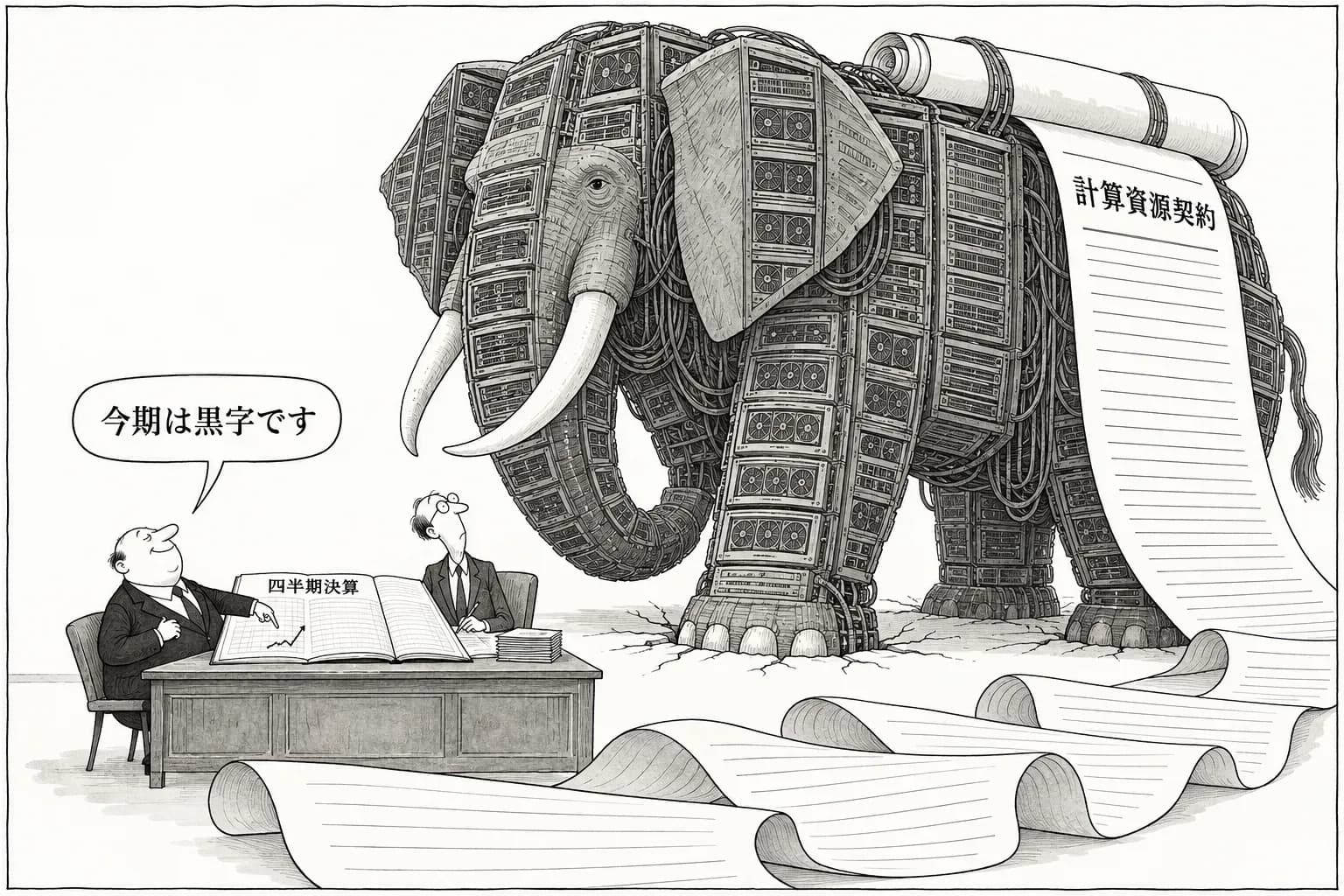 風刺画: Anthropic が S-1 を公開、4〜6月期は営業黒字