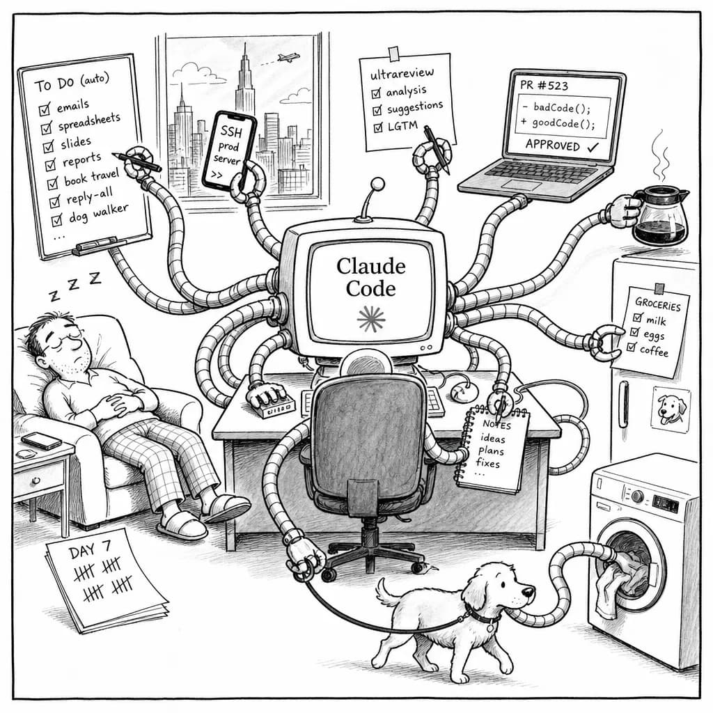 風刺画: Claude Codeでデスクトップを操縦する人が現れた。1週間使い倒したら予想外にヤバかった