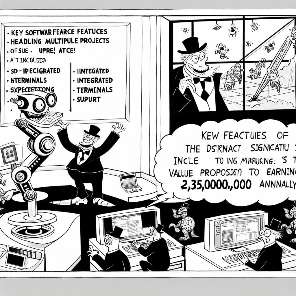 風刺画: Claude Codeがデスクトップ改革 — マルチセッション対応で開発がもっと楽になった話