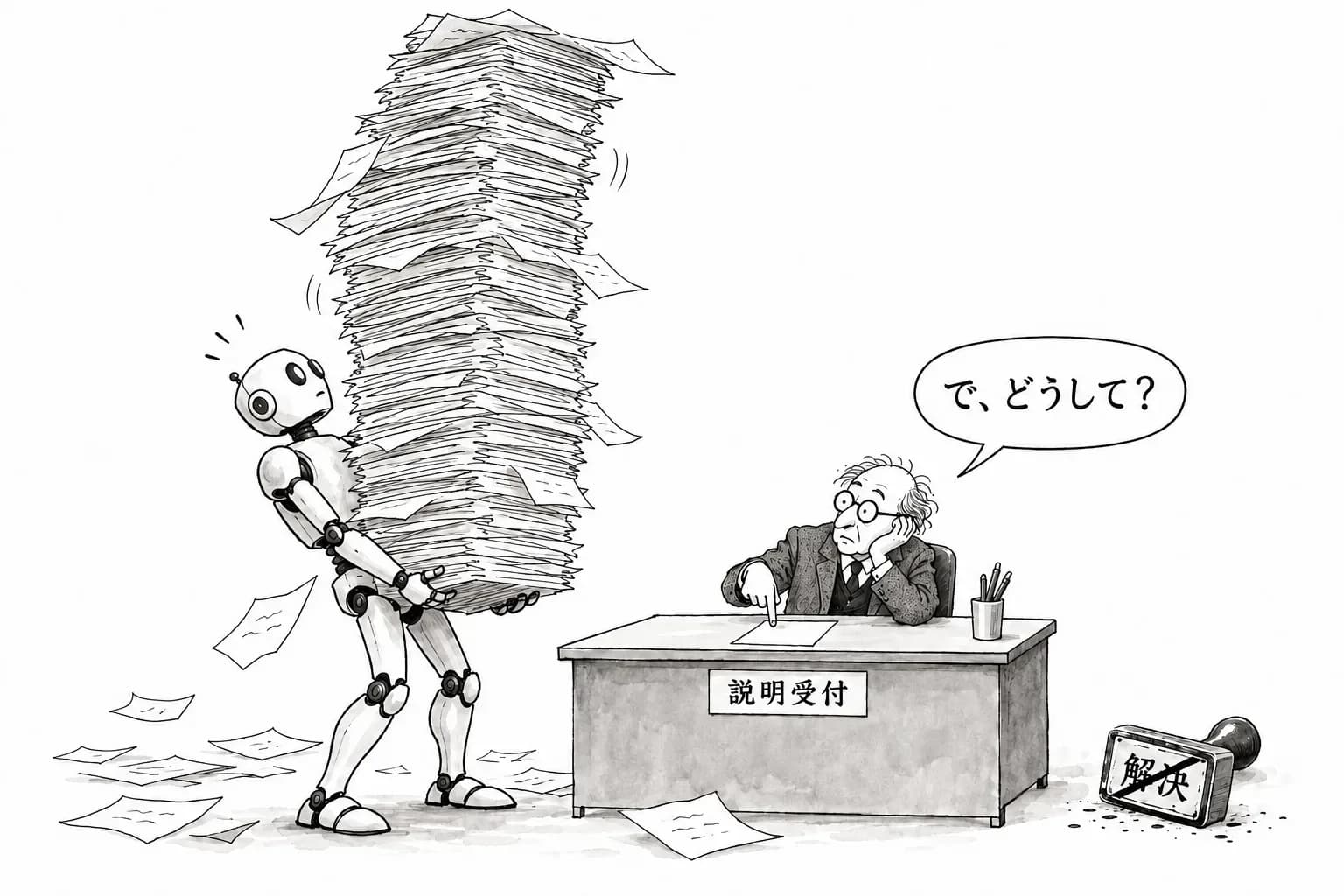風刺画: Erdős 問題のサイト、『解決』の表示と解決数の集計をやめる——AI の説明のない証明が押し寄せ、人間が読める解説と Lean の証明を重んじる方へ