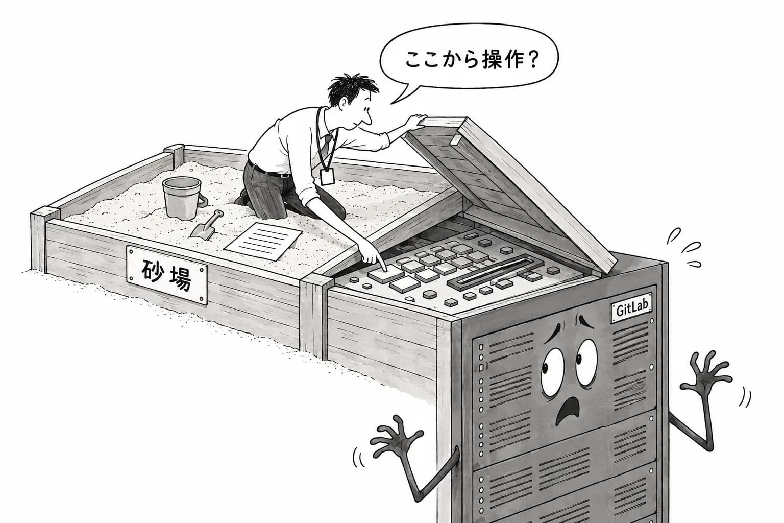 風刺画: GitLab の自己ホスト型 AI Gateway に CVSS 9.9 の欠陥——Duo Agent の利用者がプロンプトテンプレートのサンドボックスを抜け、コマンドを実行できる