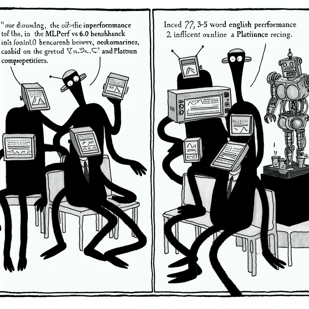 風刺画: CoreWeaveがMLPerf v6.0ベンチマークで性能を倍増、最上位の結果を達成