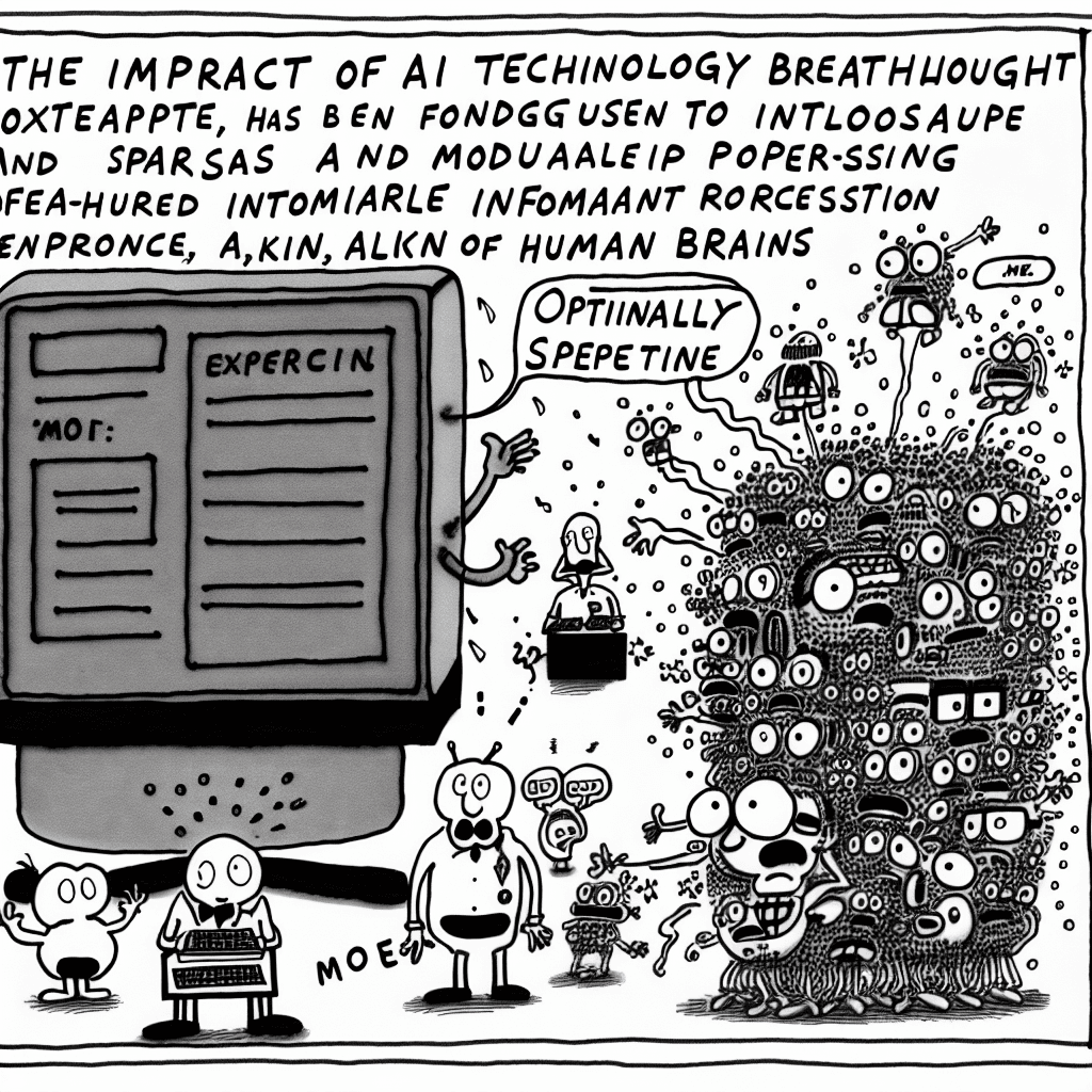 風刺画: MoE(Mixture of Experts): AIにおける新たなパラダイム