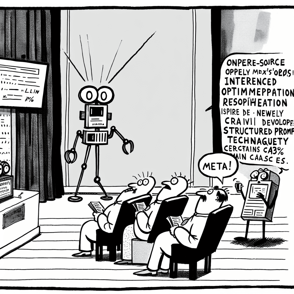 風刺画: オープンソースLLMの推論最適化研究とその進展