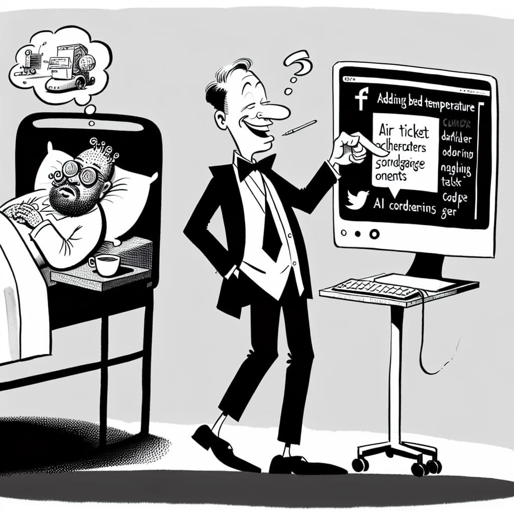 風刺画: 変な友達がパソコンに住んでいる ― OpenClaw作者が語るAIエージェント生活とslop批判