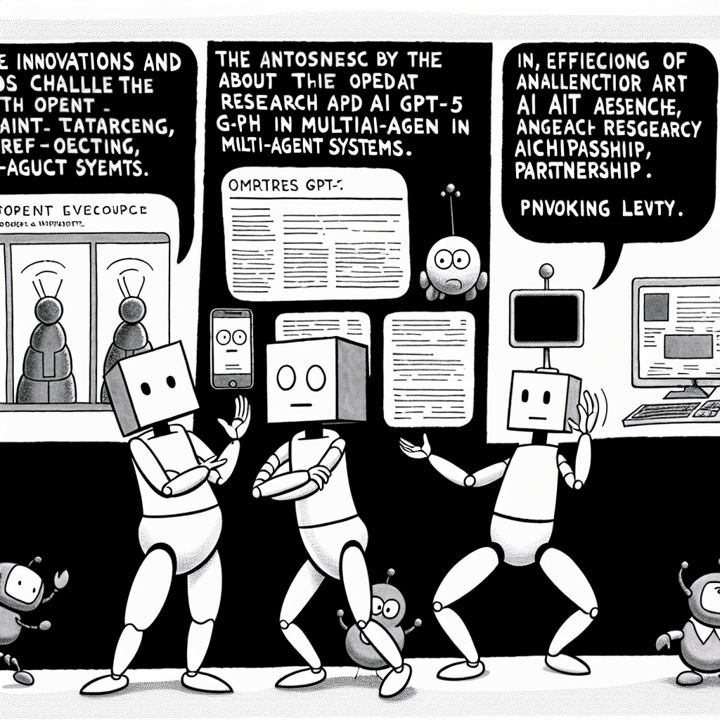 風刺画: OpenAI GPT-5とマルチエージェントの進化:新たな可能性と課題
