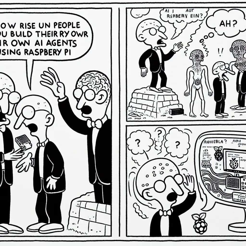 風刺画: Raspberry PiでAIエージェント自作する人が続々増殖中!令和版たまごっちからホロAIまで、ガチの作品レポート