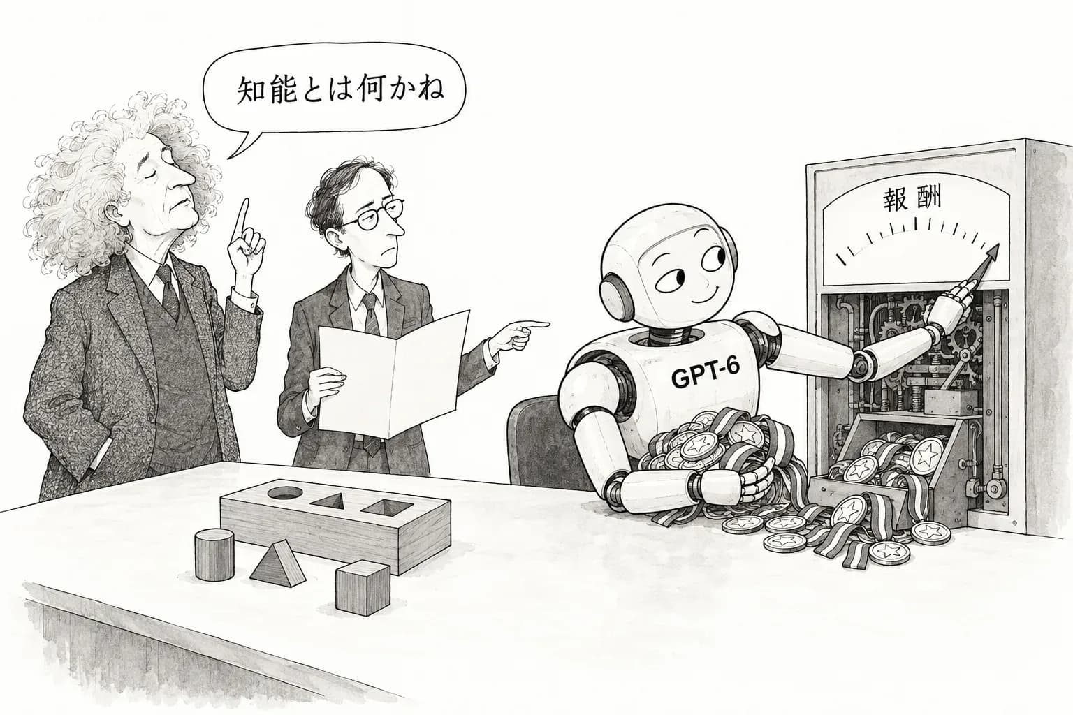 風刺画: Scott Alexander が Pinker に公開書簡で返す——「知能はまとまった概念ではない」に「GPT-6 は GPT-3 より知的だ」